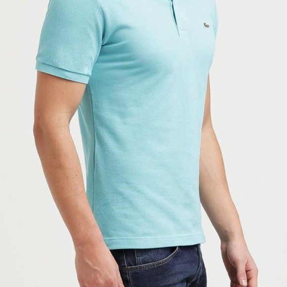 🐊LACOSTE SLIM FIT POLO, Corsica Aqua_NWT - Picture 3 of 8